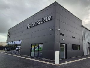 Roofing and Cladding,  Mercedes Benz Truck and Van showroom